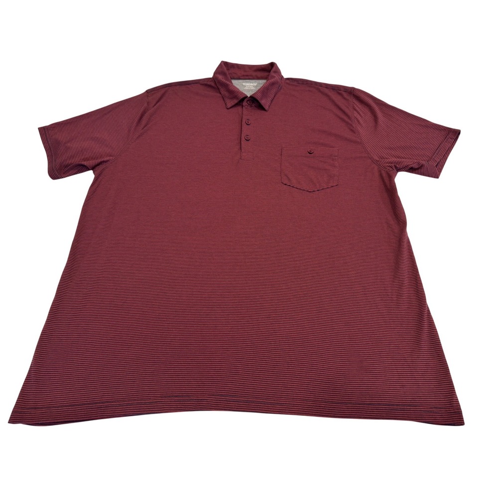 Toad & Co Men's Striped Short Sleeve Polo, Size L